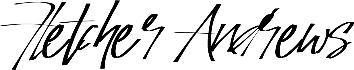 The stylised signature of Fletcher Andrews, owner and head chef of Fletcher's Restaurant, the home of relaxed Michelin-recommended fine dining in Plymouth.
